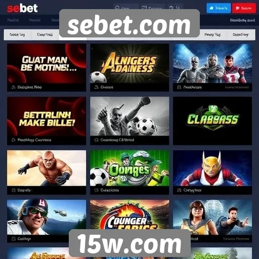 Seletiva de jogos disponíveis em sebet.com